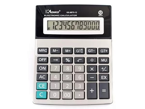 Calculadora Eletrônica 12 Dígitos KK-8875-12