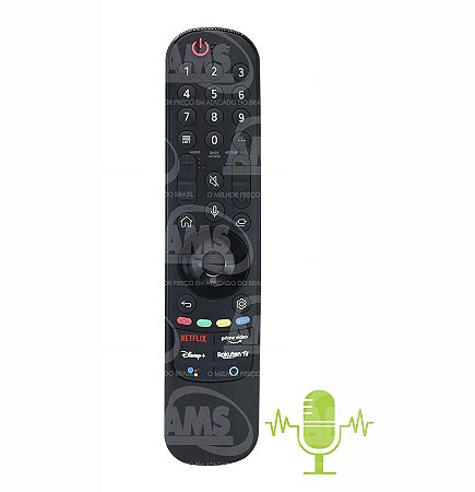Controle Smart Magic MR22GA TV LG 50UQ8050PSB, 55UQ801C0SB, 65UQ8050PSB - AKB76039903 LE-7681