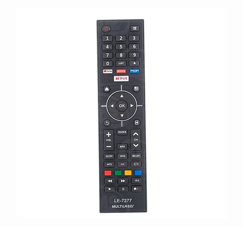 CONTROLE REMOTO PARA SMART TV MULTILASER LE-7277