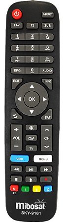 Controle Remoto para Receptor Mibosat M1 M2 M3 - 9161