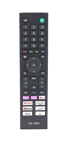 Controle Remoto Para Smart TV Semp Toshiba LE-7361