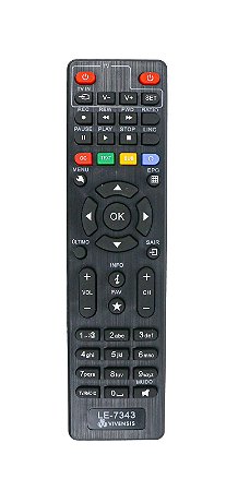 Controle Remoto P/ Receptor Vivensis VX10 LE-7343