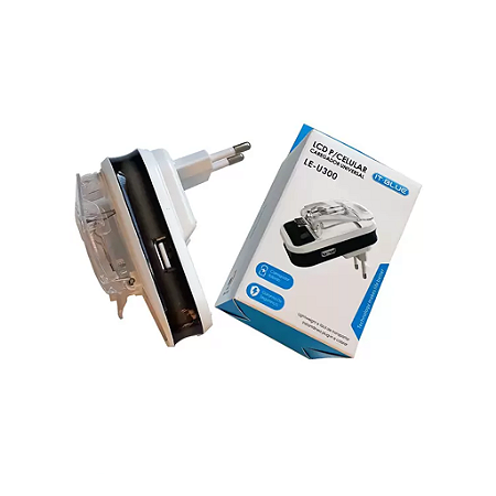 Carregador para Bateria Universal LCD USB Charge U300