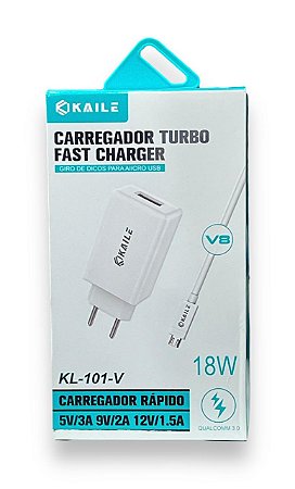 Carregador Rápido Tipo C para Iphone Kaile 18W