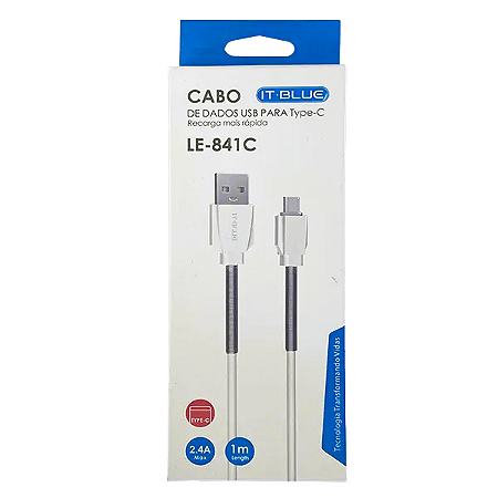 Cabo USB Turbo 3.1A 1M IT-BLUE LE-841