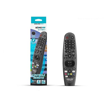 Controle Remoto para Smart TV LG Smart Magic c/ Comando de Voz e Mouse LE-7700-3