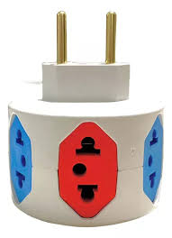 Adaptador Tomada Pino Cubo Colorido 6 Saídas 10a 20a
