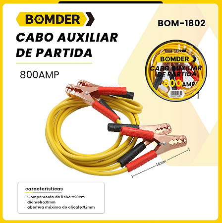 CABO CHUPETA 800AMP 2,2M BOM-1802