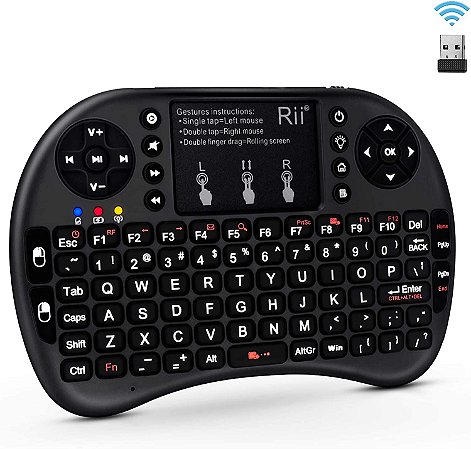 Mini Teclado Keyboard Sem Fio Wireless Iluminado Luz Led LE-7716