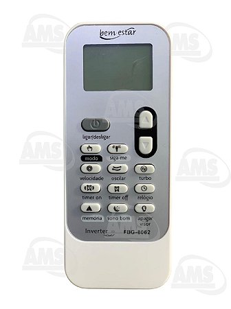 Controle Remoto P/ Ar Condicionado Consul Inverter FBG-8062-7088