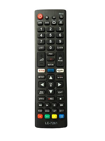 Controle Remoto Smart Tv LG Botao Netflix, Amazon 3D LE-7261