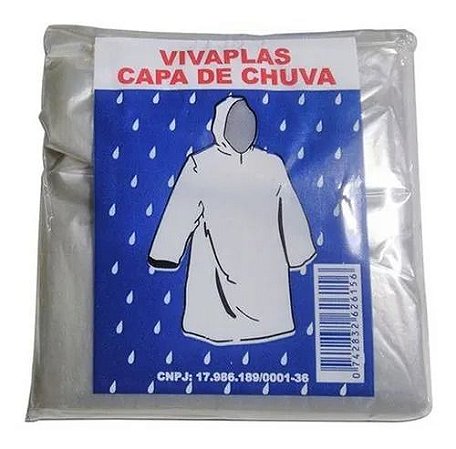 Capa de Chuva Descartável 50 un
