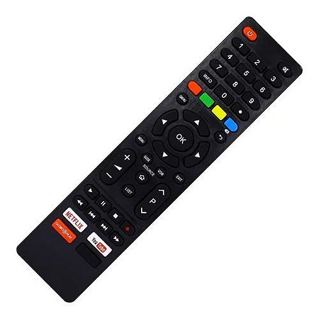 Controle Remoto Smart Tv Philco Com Tecla Netflix Globo Play LE-7253/9028