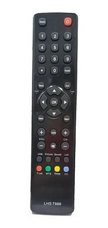 Controle Remoto Rc3000m01 P/ Tv Lcd Philco Tv Ph32e