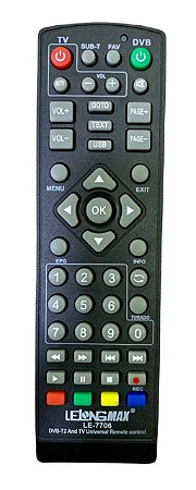 Controle Remoto Universal P/ Conversor Digital De Tv