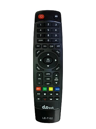 Controle Remoto Decoder Duosat Toda Linha Duosat LE-7102