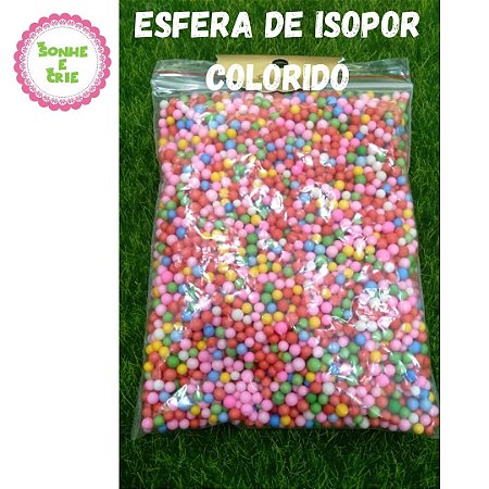 CONFETE DE ISOPOR COLORIDO 2G