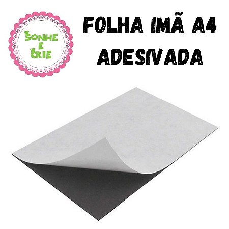 FOLHA IMÃ A4 - ADESIVADA