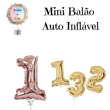 MINI BALÃO AUTO INFLÁVEL METÁLICO
