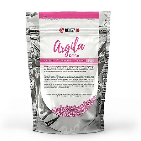 Argila Rosa Beleza10 Antioxidante 500g