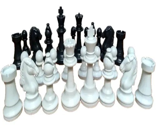 Conjunto de Xadrez, 32 Peças de Xadrez (16 Peças de Xadrez Pretas e 16  Peças de Xadrez brancas) Com Bolsa de Armazenamento de Tabuleiro de Xadrez