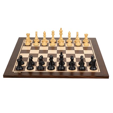 Tabuleiro de Xadrez de Madeira - Wooden Chess Board 