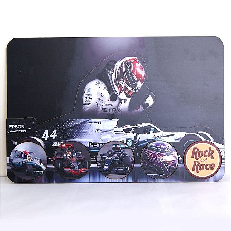 Quadro de Bancada Interativo - Alto Relevo - Lewis Hamilton