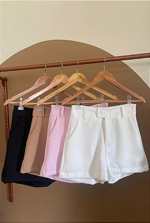 SHORT ALFAIATARIA FENCY (COM OPÇÕES DE CORES)