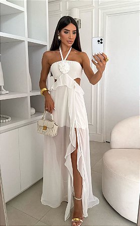 VESTIDO SANTORINI  BRANCO