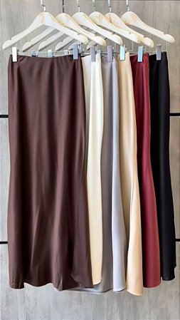 SAIA CETIM ALONGADA (COM OPÇÕES DE CORES)