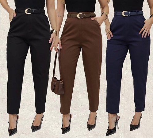 CALÇA SARJA (COM OPÇÕES DE CORES)