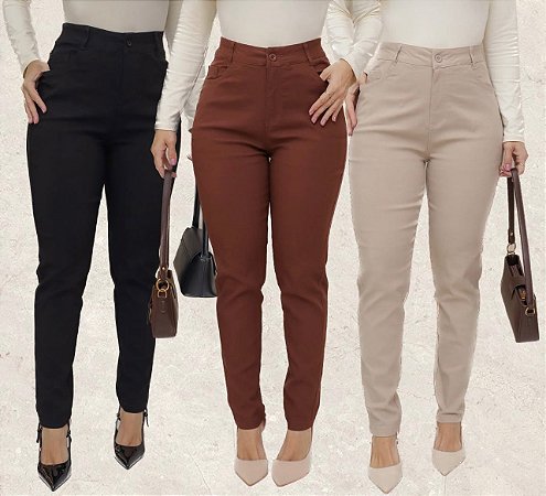 CALÇA ELASTANO POWER (COM OPÇÕES DE CORES)