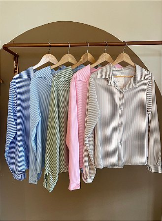 CAMISA LISTRADA (COM OPÇÕES DE CORES)