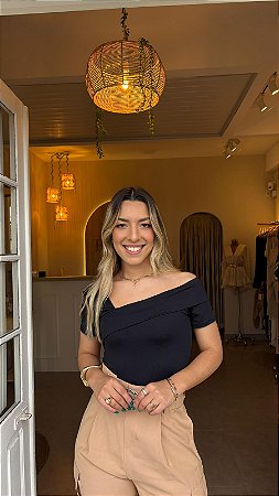 BODY DECOTE ASSIMÉTRICO (COM OPÇÕES DE CORES)