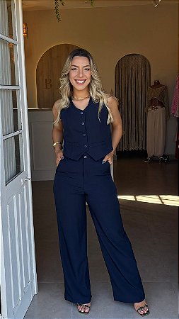 CONJUNTO ALFAIATARIA LORENZA (COM OPÇÕES DE CORES)