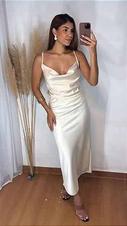 SAIA MIDI CETIM (COM OPÇÕES DE CORES)