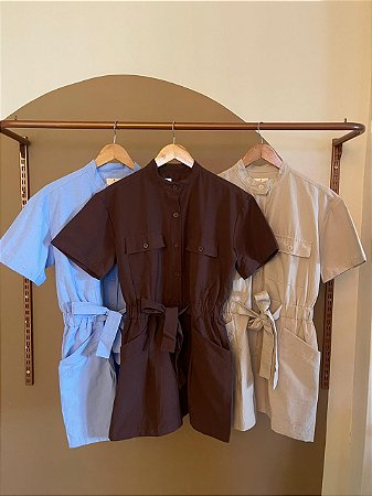 MACAQUINHO CARGO GRETHA COM MANGA (COM OPÇÕES DE CORES)