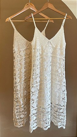 VESTIDO CROCHÊ (COM OPÇÕES DE CORES)