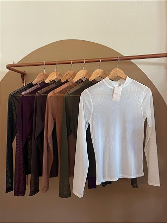 BLUSA TULE (COM OPÇÕES DE CORES)