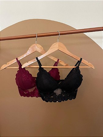 TOP RENDA WENDY (COM OPÇÕES DE CORES)