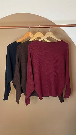 BLUSA MODAL MANGA MORCEGO (COM OPÇÕES DE CORES)