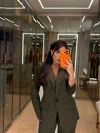 BLAZER ALONGADO VERDE