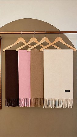 ECHARPE SOFT CASHMERE (COM OPÇÕES DE CORES)