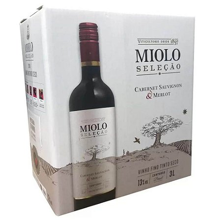 Vinho Miolo Sele o Tinto Cabernet Merlot Bag In Box 3L TopWines