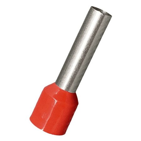 Terminal Ilhós Simples Vermelho 10MM  - Pacote com 100 Peças - ELETROKIT