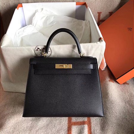hermes black kelly bolsa