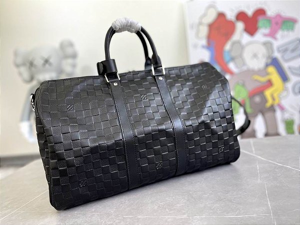 Bolsa de Viagem Louis Vuitton Keepall 45 "Canvas Damier Black"
