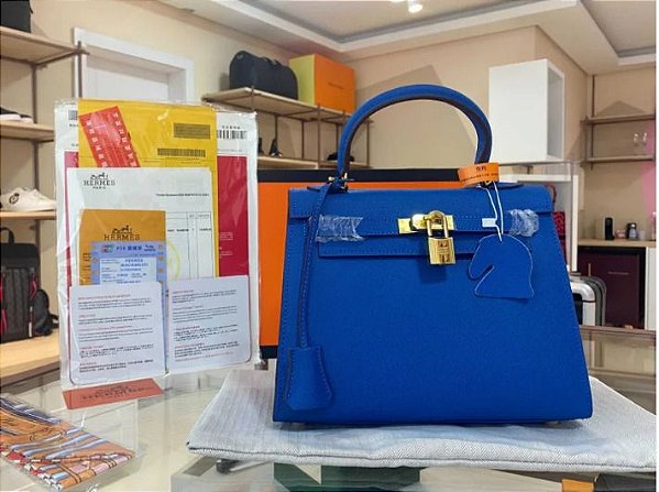 hermes blue bolsa