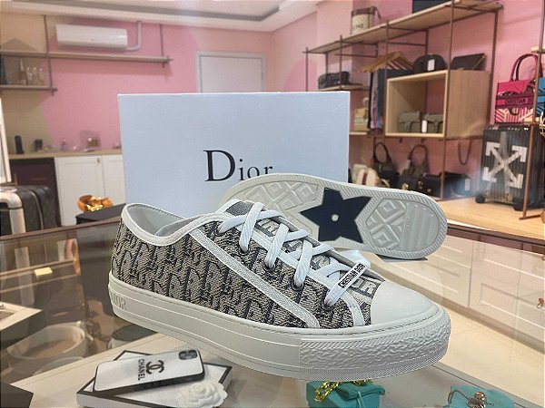 Tênis Dior Sneaker  "Oblique Gray" (PRONTA ENTREGA)