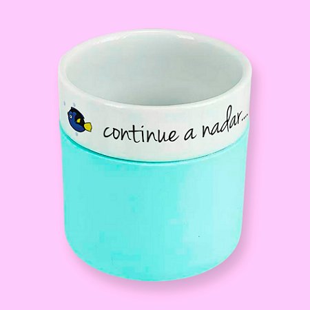 Copo Porcelana - Continue a nadar